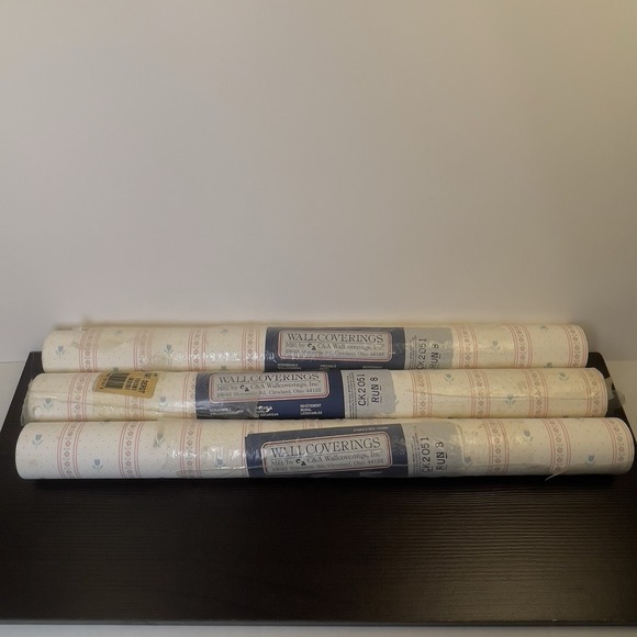 C&A Wallcoverings Other - Vintage C&A Wallcoverings Floral Border Wallpaper Lot 3 Rolls CK2051 Run 8‎ NOS
